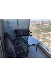 UFUK MOBİLYA Ufuk Moon Metal Balkon Teras- Oturma Koltuğu