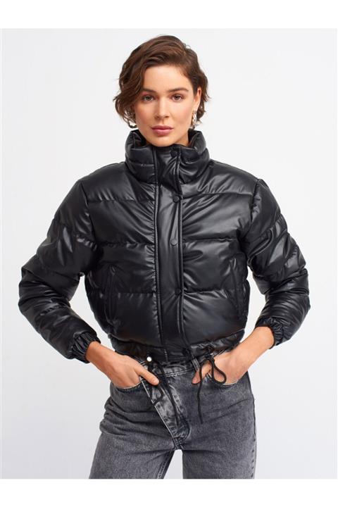 Dilvin 6878 Şişme Mont-siyah