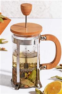 Kitchen Life Bambulu Lüx Çelik Kaplama French Press - 350 Ml