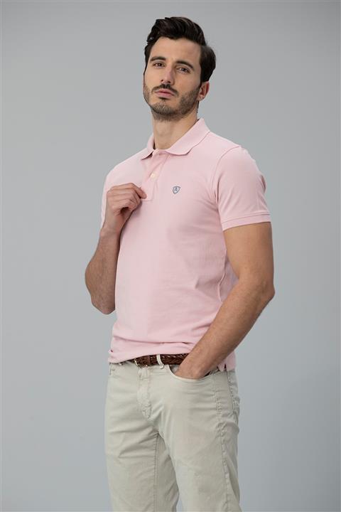 Lufian Laon Spor Polo T- Shirt Pembe
