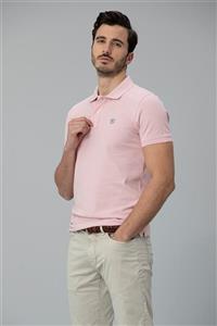 Lufian Laon Spor Polo T- Shirt Pembe