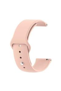 Tagomoon Amazfit Gts Ile Uyumlu Yumuşak Dokulu Pudra Pembe Silikon Kordon Kayış (20mm)