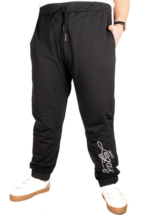 ModeXL Esofman Altı Recycle Embroidery Legacy B21018 Siyah