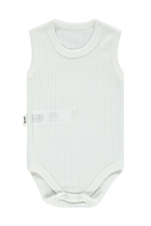 Civil Baby Bebek Çıtçıtlı Badi 0-24 Ay Ekru