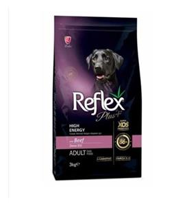 Reflex Plus Adult High Energy Biftekli Yüksek Enerji Köpek Maması 3 kg