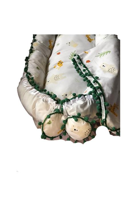 Babynest Ortopedik Lüx 3 Parçadan Oluşan Battaniyesi Çift Taraflı Bebek Yatağı Ve Anne Yanı Yatağı