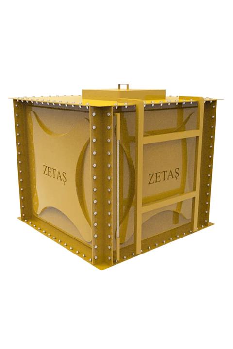 zetaş Sıvı Membran Kaplı Modüler Su Deposu Hardal Sarısı 5.000 Lt