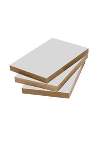 iAhşap Mdf Laminat Kaplı Panel Plaka Parlak Beyaz (100x100 Cm, 18 Mm)