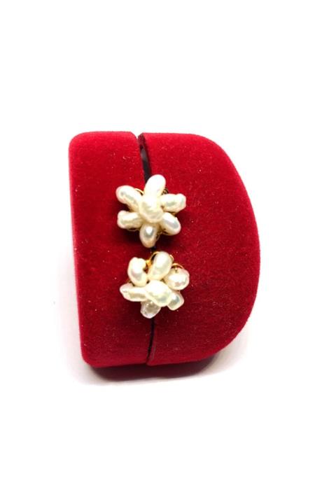 Gürler Kuyumculuk 22 Ayar Inci Çiçek Model Altın Küpe - Tk0432