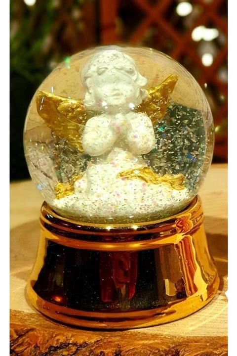 Happyland Mini Gold Parlak Melek Kar Küresi