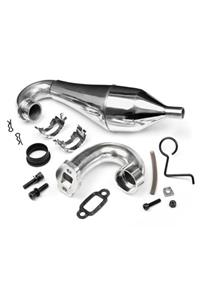 HPI 87401 Alumınum Tuned Pıpe Set W/ Hd Steel Header (BAJA) For 1/5 Cars