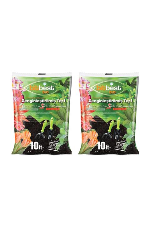 BİTBEST 2 Li Paket Solucan Gübreli Bitki Ve Saksı Toprağı 10 Lt