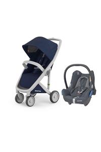 Greentom Classic Travel Set Bebek Arabası Gri Şasi Mavi