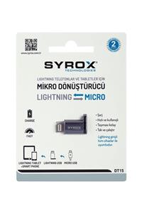 Syrox Micro Usb - Iph. 5s Uç Şarj Dönüştürücü