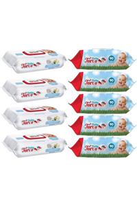 Baby Turco Islak Havlu Mendil 90 Yaprak Plastik Kapaklı Karma 9 Lu Set (klasik-beyaz Sabun)