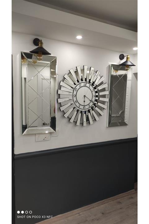 furkancam Piyano Led'li Saat 3'lü Set