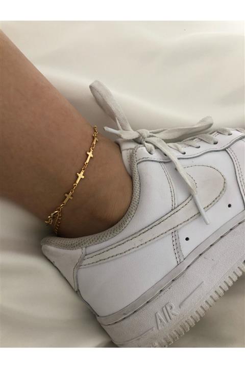 The Y Jewelry Kadın Altın Kaplama Haç Halhal