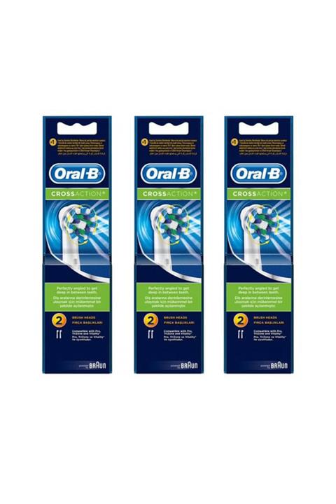 OralB EB50 Diş Fırçası Yedeği Cross Action 2 li x 3 Adet
