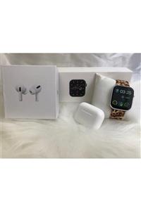 Lavinia Aksesuar Iphone Ve Android Uyumlu Watch Fk88 Pro Plus Beyaz Akıllı Saat Çift Düğme Aktif+airpods Pro