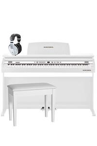 Kurzweil Ka130 Wh Dijital Piyano Tabure Ve Behringer Kulaklık (beyaz)