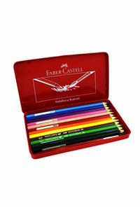 Faber Castell Aquarel Suluboya Kalemi 12 Renk Metal Kutu