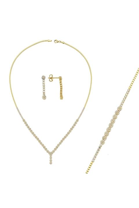 ALTINKÖŞE Altın Düğün Seti 14 Ayar Aksd022