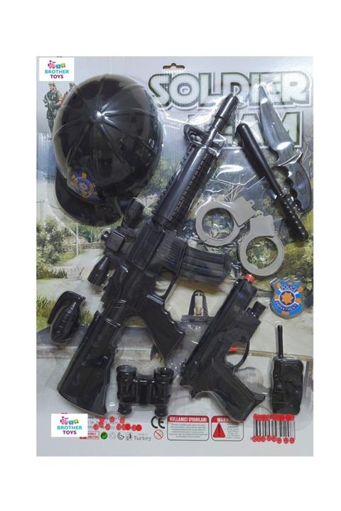 toysandmore Oyuncak 11 Parça Asker Polis Seti