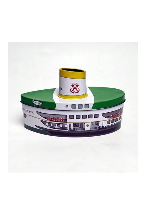 Dostluk Kumbarası Metal  Geniş Hazneli Gemi Tipi Kumbara