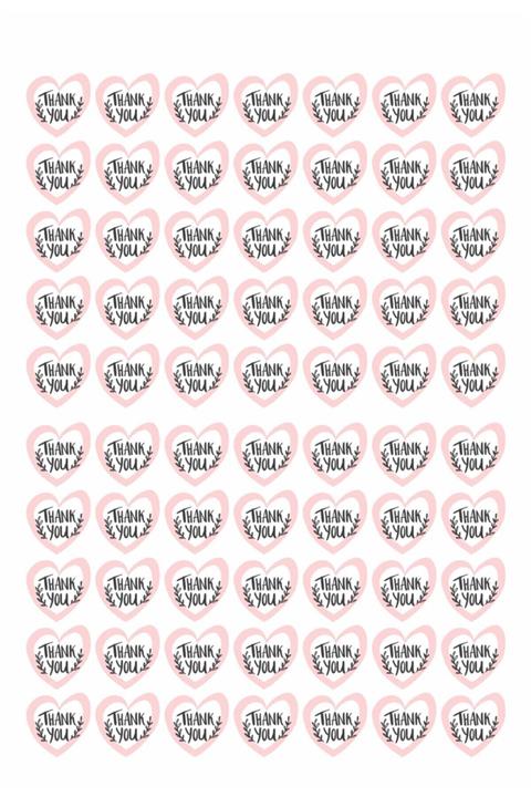 swissoft 70 Adet Thank You Stıcker - Özel Kesimli Etiket