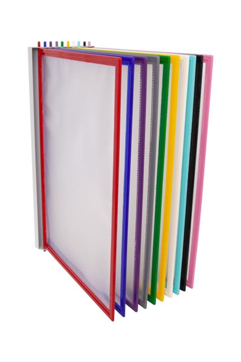 SERT KIRTASİYE Şömiz A4 5li + Metal Duvar Ünitesi Karışık Renk 130micron Poşet