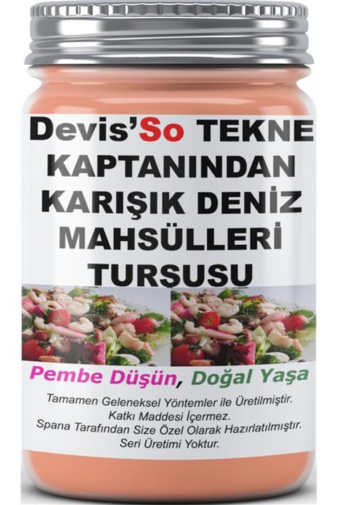 SPANA Karışık Deniz Mahsülleri Turşusu Devis'so Tekne Kaptanından Ev Yapımı Katkısız 330gr