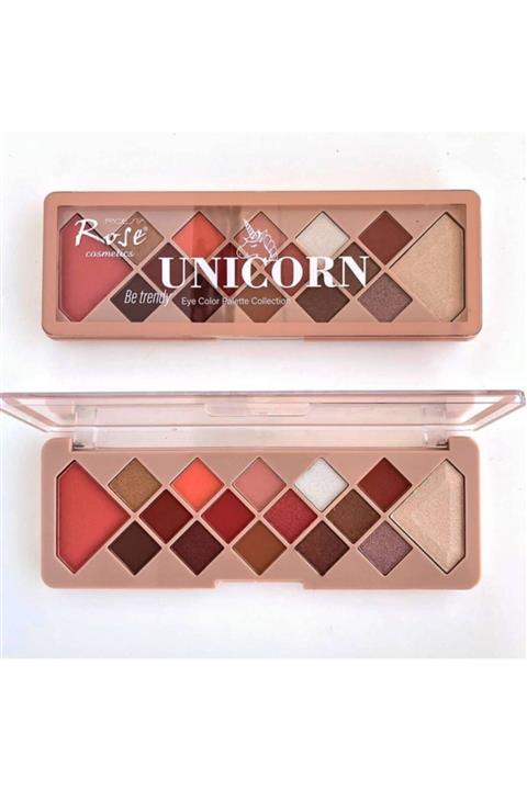 rose kozmetik Unicorn 16`lı Far Paleti