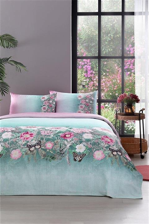 Özdilek Tek Kişilik Ranforce Pike Takımı Crisantemo Yeşil