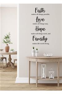 Sticker Sepetim Love Family Dekoratif Duvar Sticker