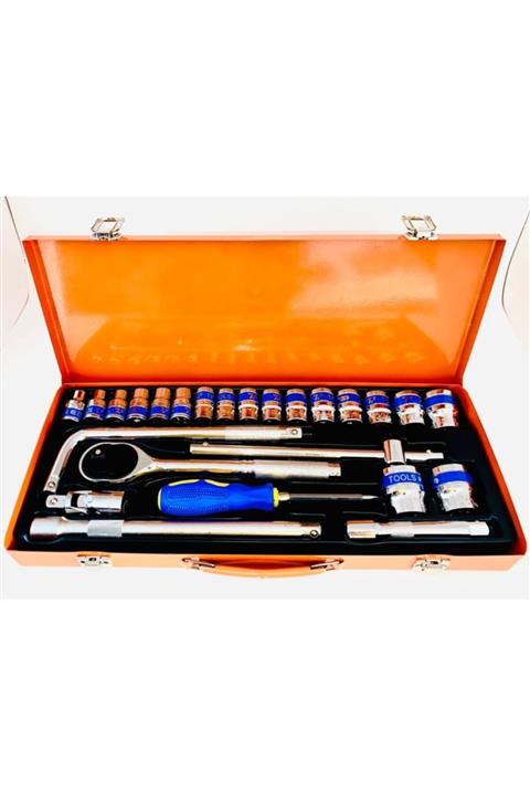 Taitan Mac&mos Profesyonel Altı Köşe 1/2 Lokma Takımı (25 PARÇA)