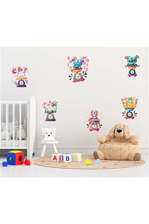 Ünsal Desing Sevimli Görseller Bebek Çocuk Odası Duvar Sticker 16