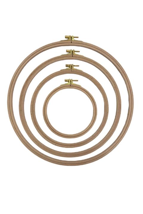 Nurge Vidalı Ahşap Kasnak (no: 8, Kalınlık 8 Mm, Çap: 30 Cm, 1 Adet)
