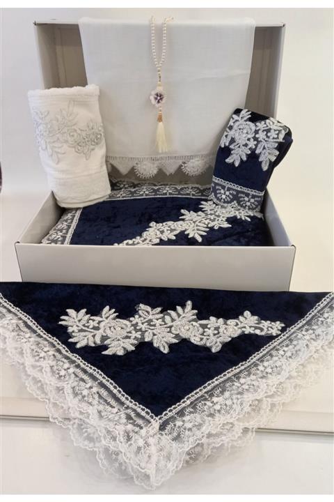 ceyizimdekor 6 Parça Kadife Bohça Gelin Seccade Seti