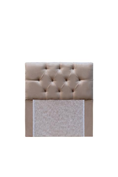 Derman Yatak Mobpazar Manolya Kumaş Baza Başlığı Krem Tek  Kişilik 90 cm.