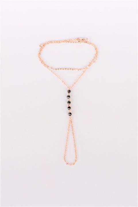 Yelda's Hematit Doğal Taşlı Rose Altın Kaplama Şahmeran