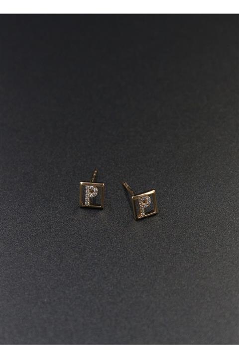 fmaccessoriess Kararmaz Seri Xuping P Harf Küpe Modeli