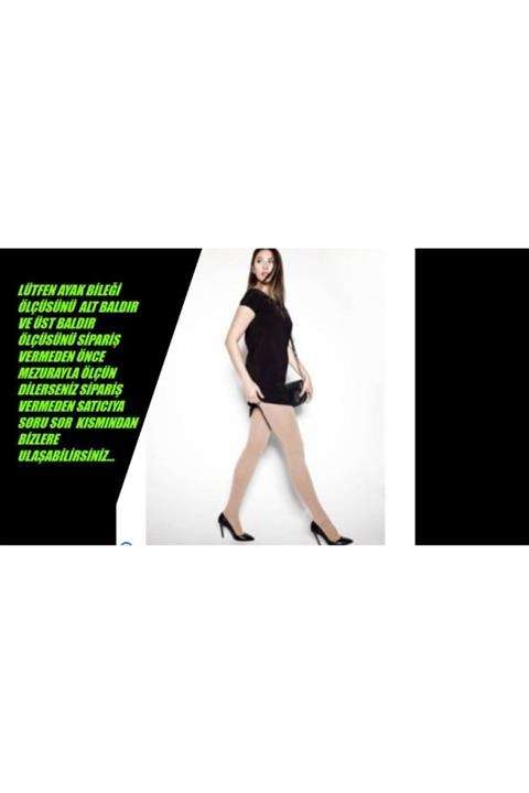 varimed Kadın Bej Orta Basınç Külotlu Burnu Kapalı