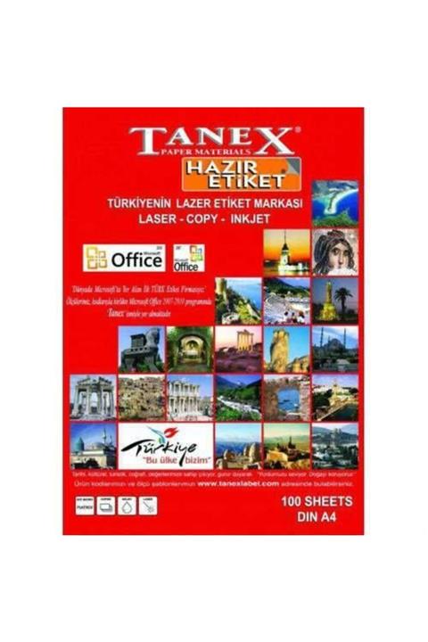 Tanex 48.5x25.4 mm Lazer Etiket Tw-2044