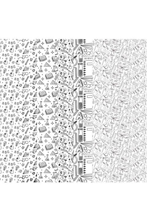 TELLGRAF Okul Konseptli Kitap Kabı 35x50 cm 8 Ad