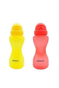 Bebedor Sportif Pipetli Suluk 330ml - Sarı + Sportif Pipetli Suluk 330ml - Pembe