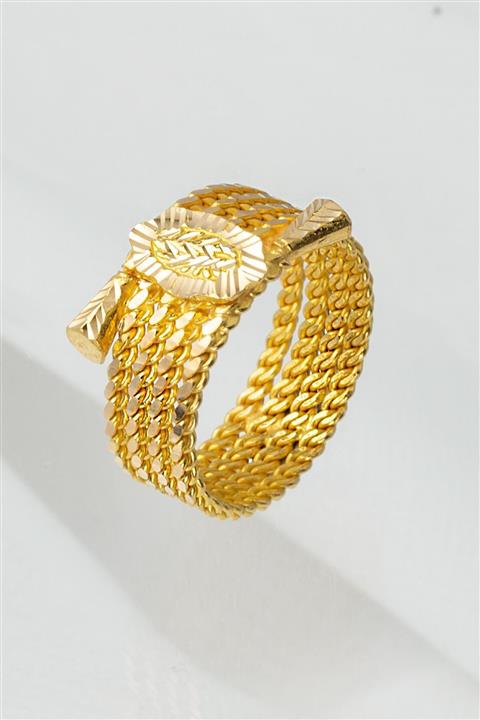 Bilezikci Tokalı 22 Ayar Burma Altın Yüzük