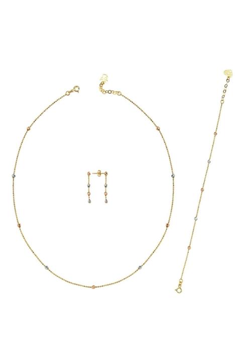 ALTINKÖŞE 14 Ayar Altın Mini Set Aksm003