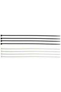 AKSUFEZ (falçata Hediyeli) Plastik Beyaz Cırt Kelepçe 4.8 X 250 Mm 100 Lü Tnr-0228