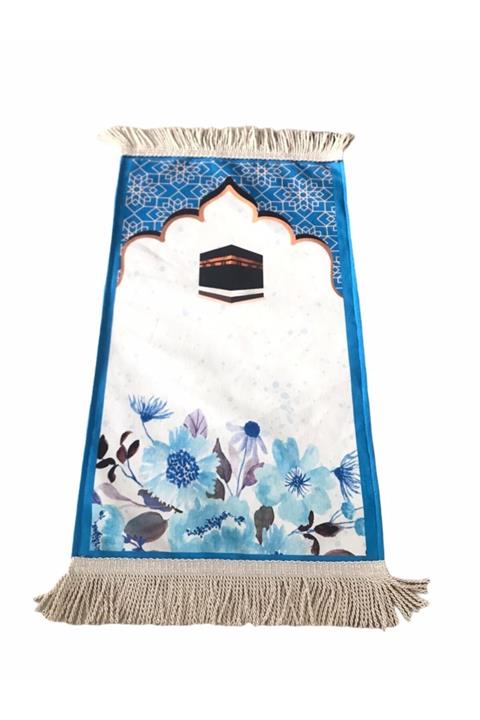 Hicaz Pazarı Küçük Boy Dijital Baskı Çocuk Seccade Astarlı Çift Katlı Kaliteli