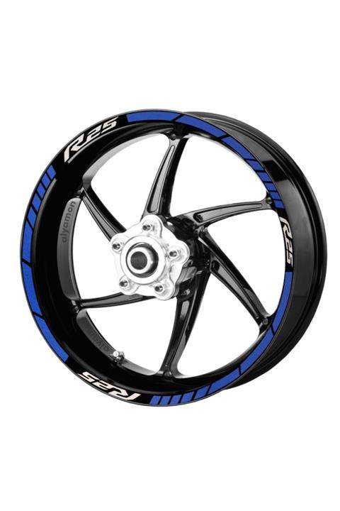 Deeb Yamaha R25 Şeridi Mavi Beyaz Model X Jant